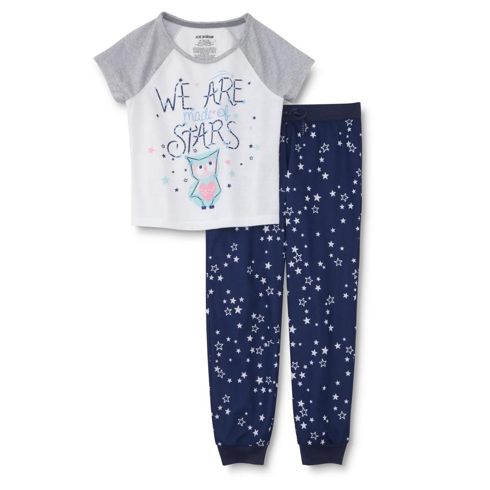 Joe Boxer Girl's Pajama Shirt & Pants - Made of Stars