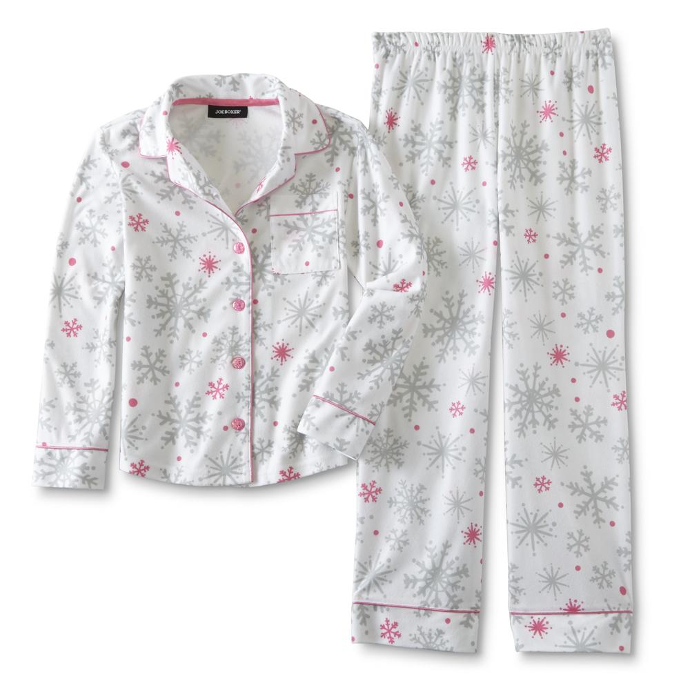 Joe Boxer Girls' Pajama Shirt & Pants - Snowflakes