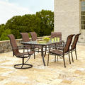 Garden Oasis Harrison 7 Piece Dining Set with UV Protected Copper Fabric