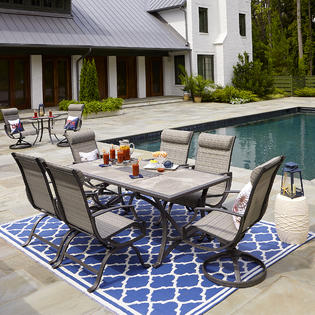 7 Pc Sling Outdoor Dining Set, Sears Outdoor Patio Chairs