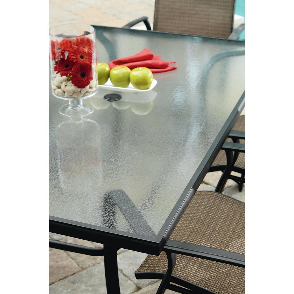 Garden Oasis Harrison 7 pc. Textured GlassTop Dining Set