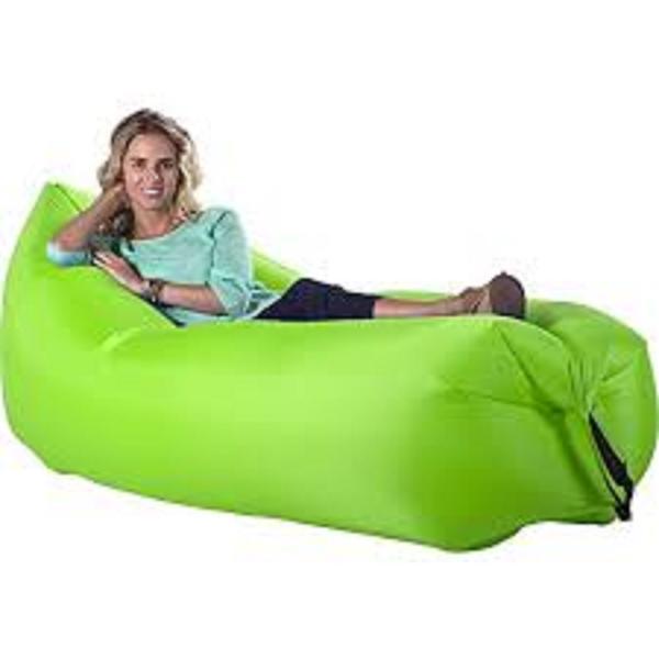 As Seen On Tv Pcrggrn Pouch Couch Inflatable Air Lounger Green