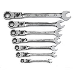 Hinged Flex Head Ratchet Combination Spanner 8 19/ mm Set of 12/ Pieces