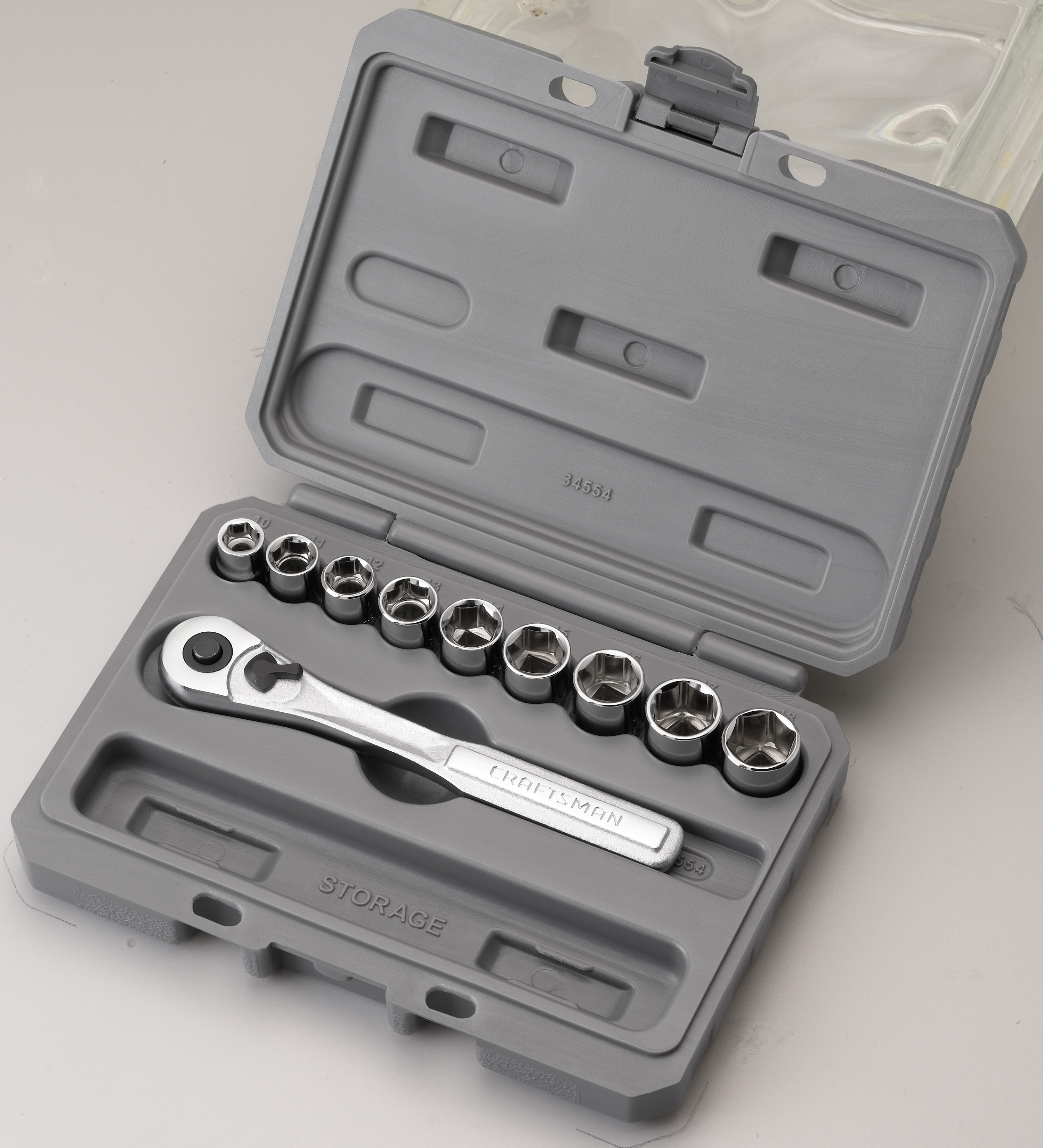 Craftsman 10Piece 6Point 3/8in Metric Socket Wrench Set Shop Your