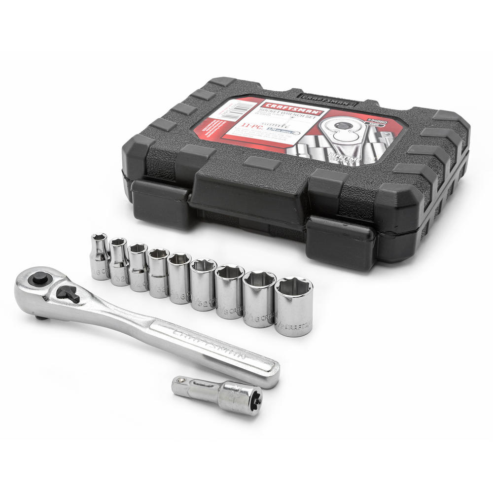 Craftsman 11-Piece 1/4-in Drive Socket Wrench Set - Standard (SAE)