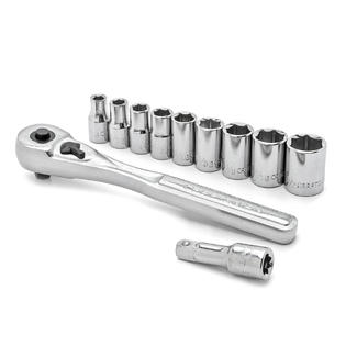 Craftsman 11 Piece 1 4 In Drive Socket Wrench Set Standard Sae