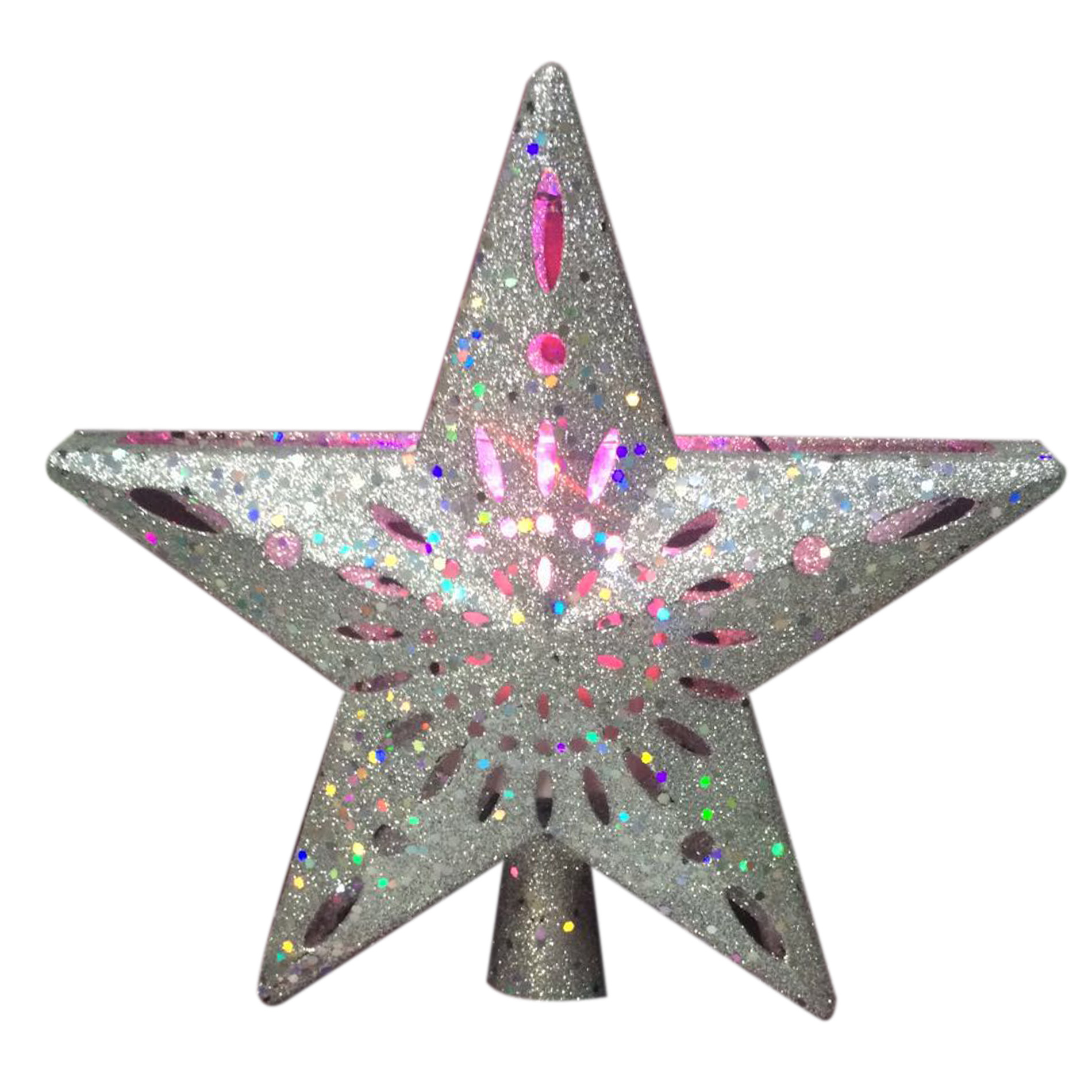 Trimming Traditions Glitter Star Kaleidoscope Tree Topper