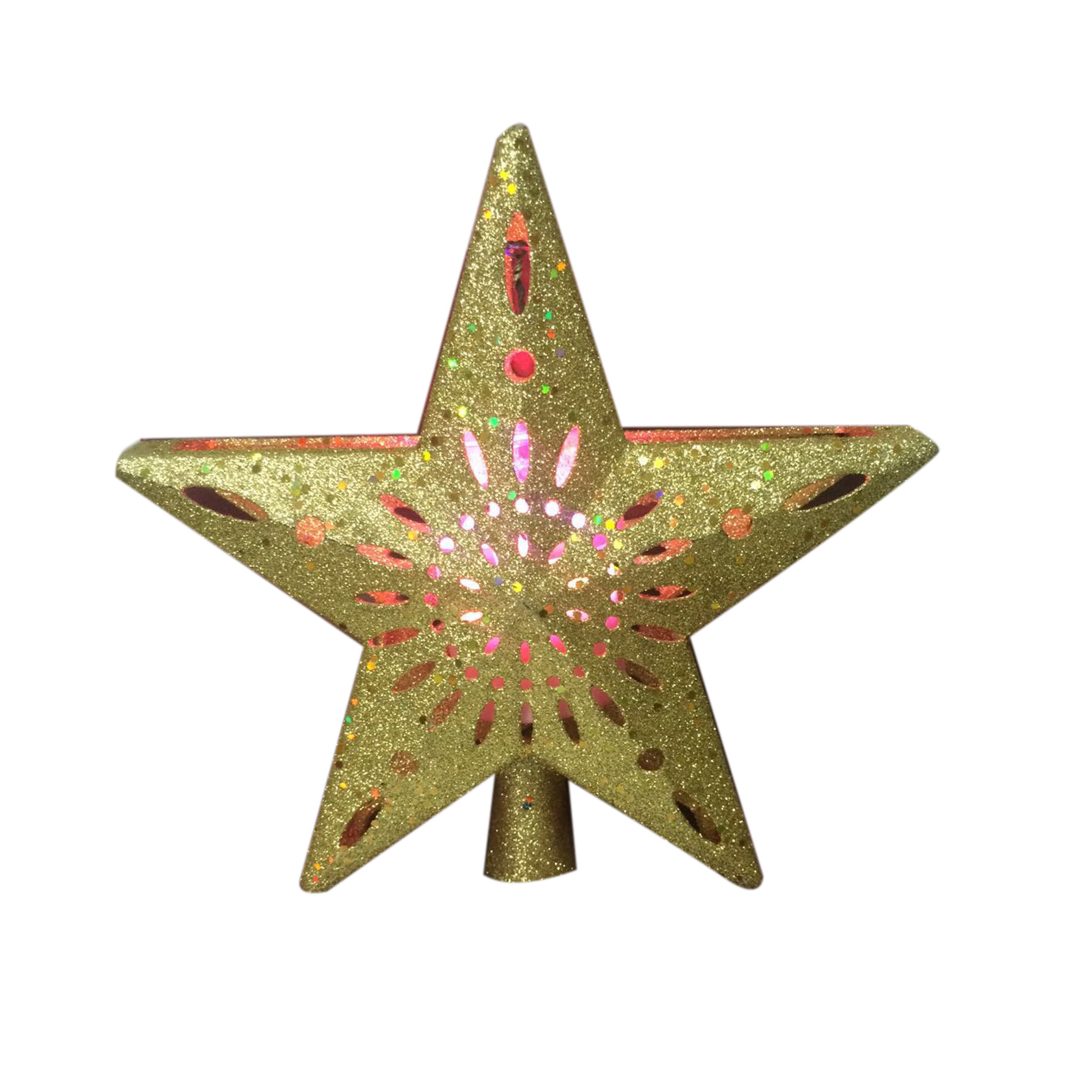 Trimming Traditions Glitter Star Kaleidoscope Tree Topper Shop Your