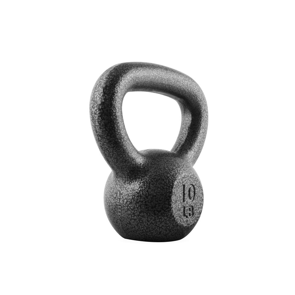 Cap Barbell Hammertone Cast Iron Kettlebell, 10 lbs.