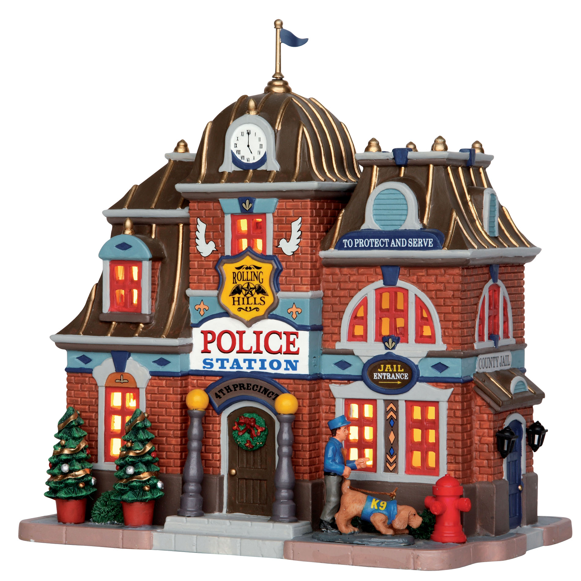Lemax Village Collection Christmas Village Building - Rolling Hills Police Station
