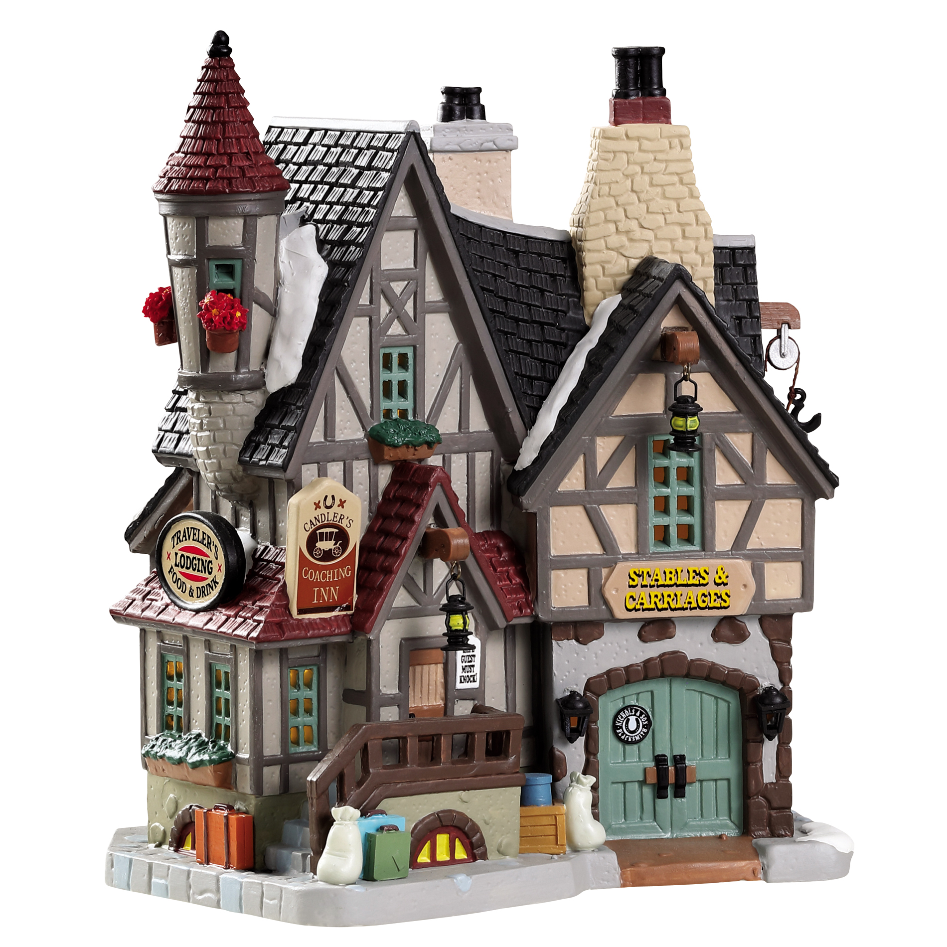 Lemax Candler's Coaching Inn Christmas Village Accessory