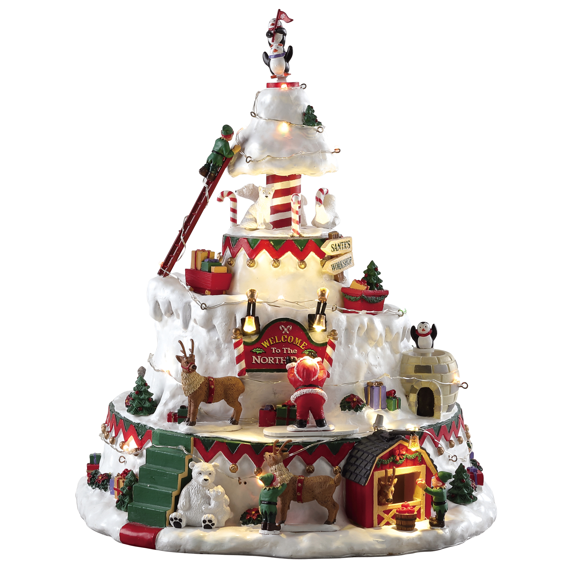 Lemax North Pole Tower Christmas Village Collectible