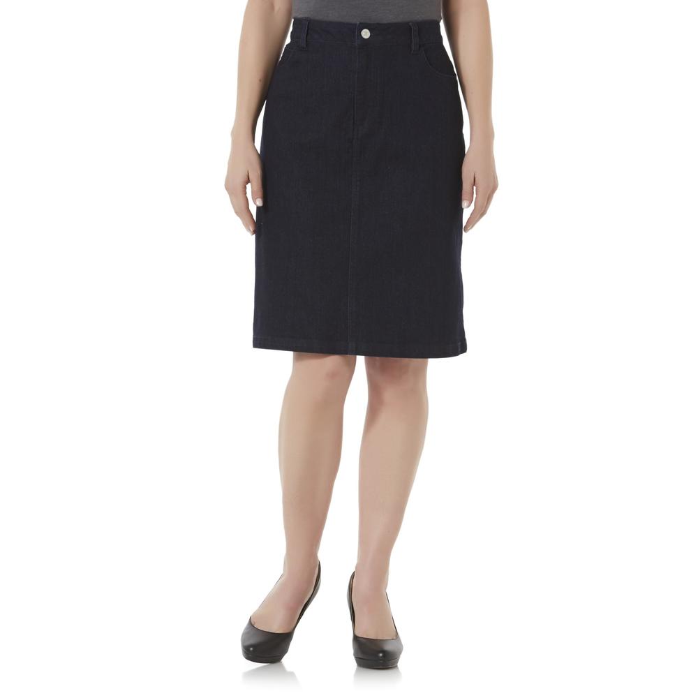 Laura Scott Women's Denim Skirt - Dark