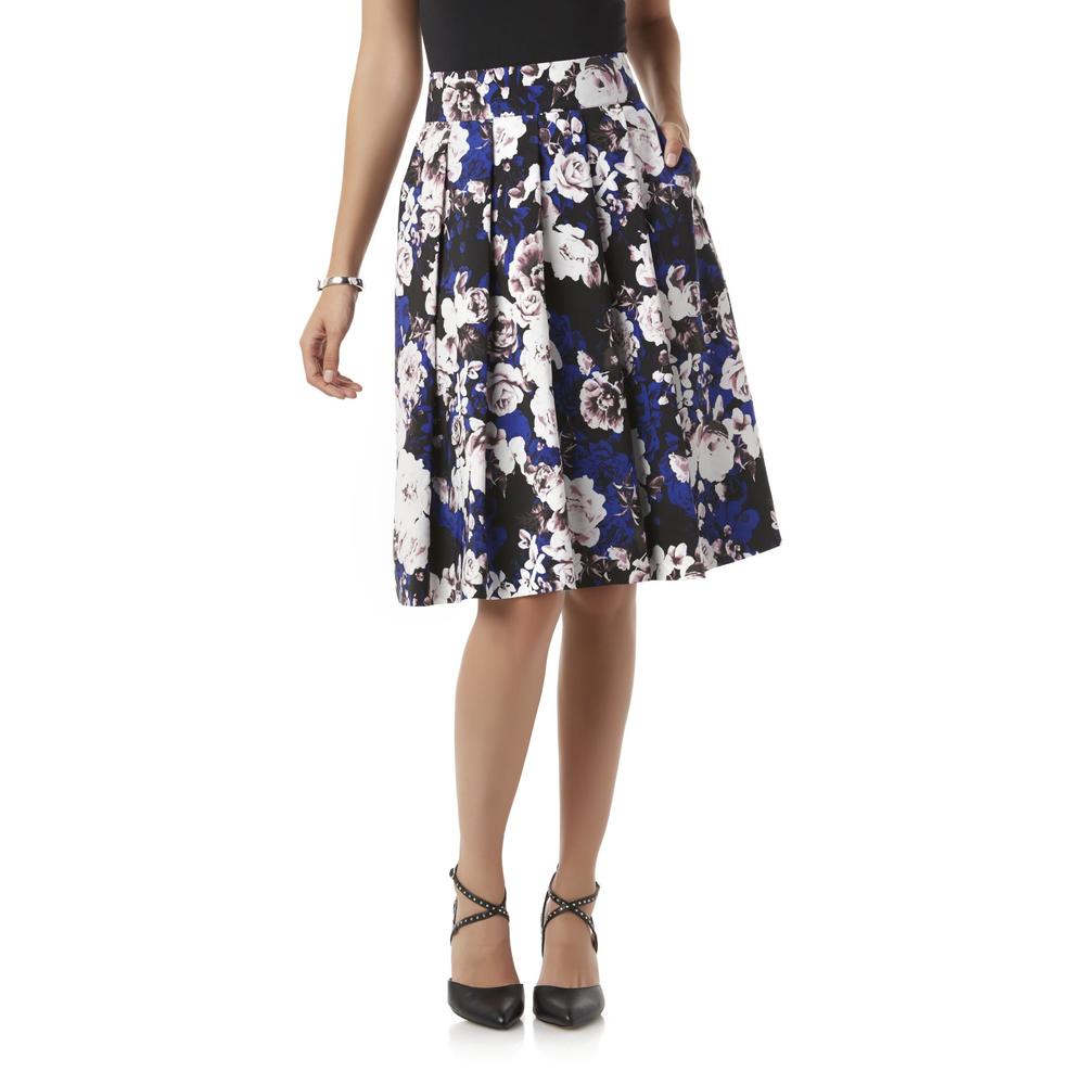 Covington Women's Pleated Midi Skirt - Floral