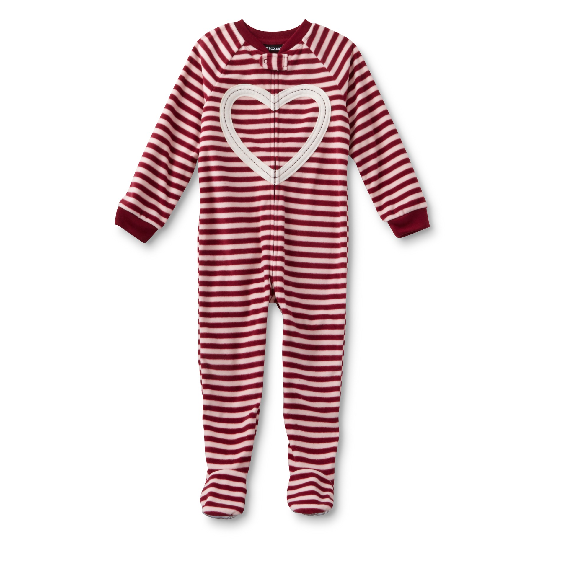 Joe Boxer Infant & Toddler Girl's Sleeper Pajamas - Striped & Heart