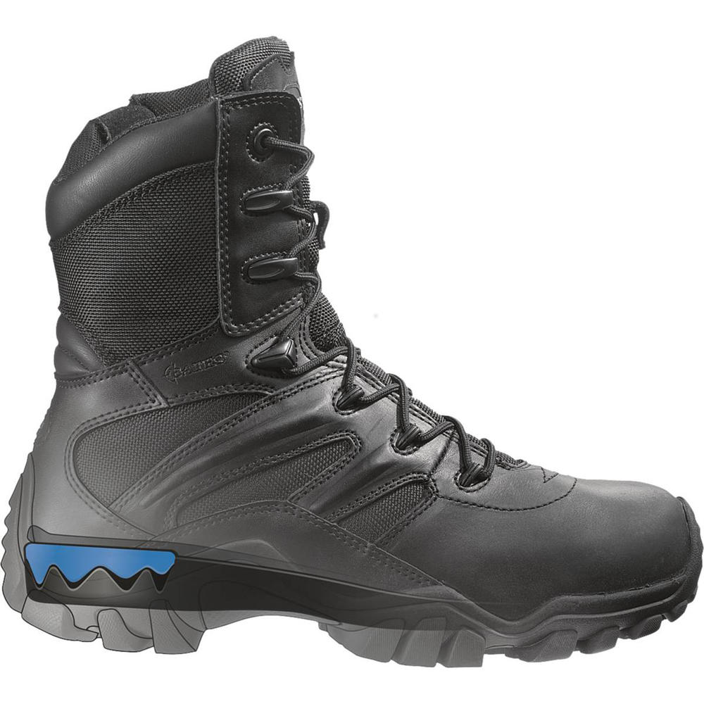 Bates Men's Individual Comfort System (ICS) 8" Soft Toe Work Boot 2348 - Black - Wide Width Available