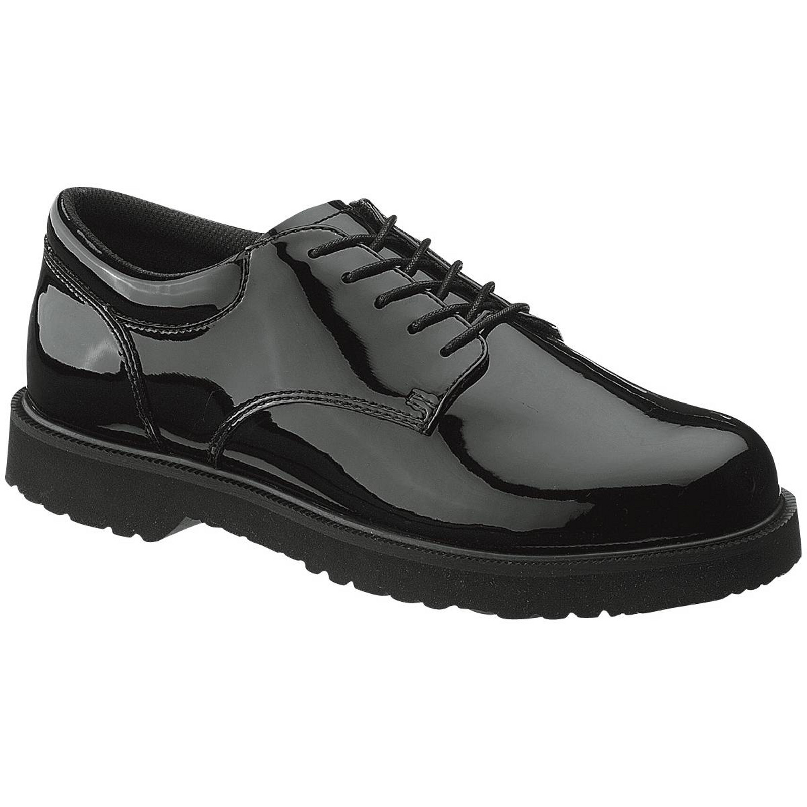Bates Women's High Gloss Duty Black Oxford Shoes #22741 - Wide Width Available