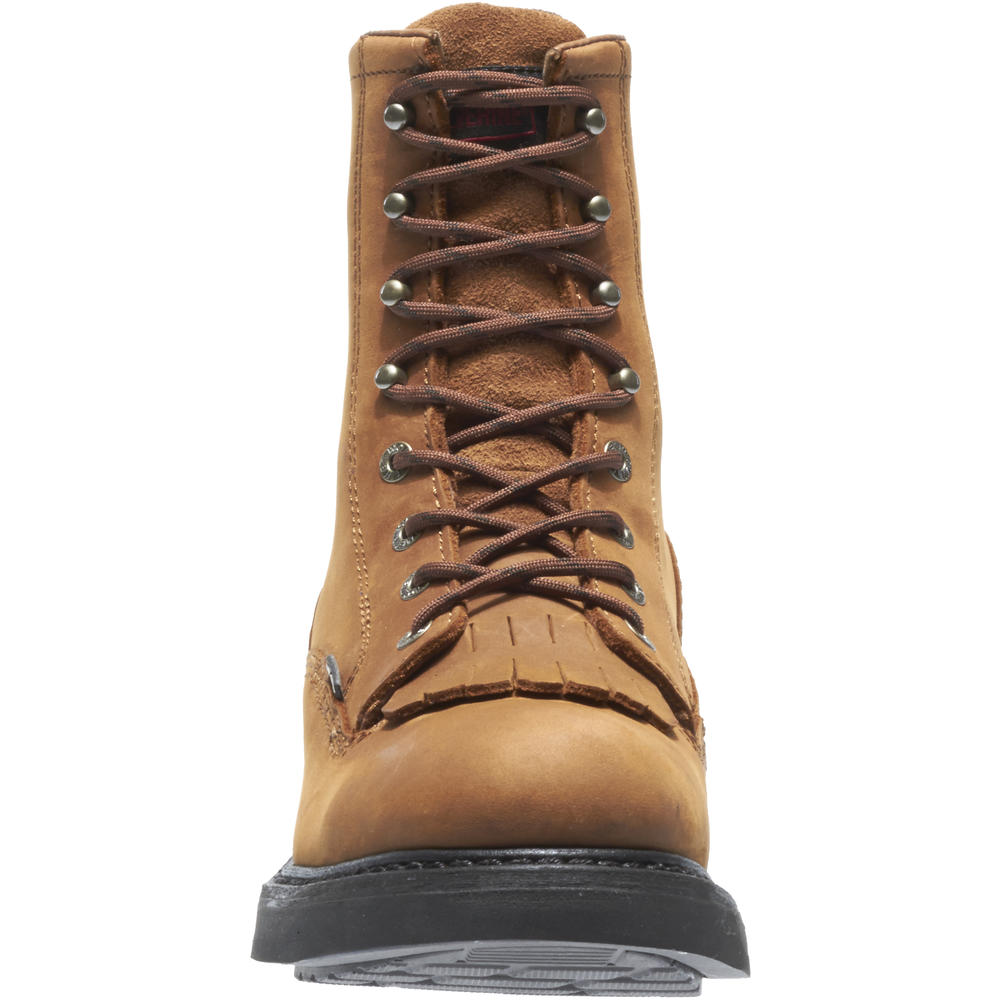 Wolverine Men's Ingham 8" Brown Leather DuraShock Kiltie Soft Toe Work