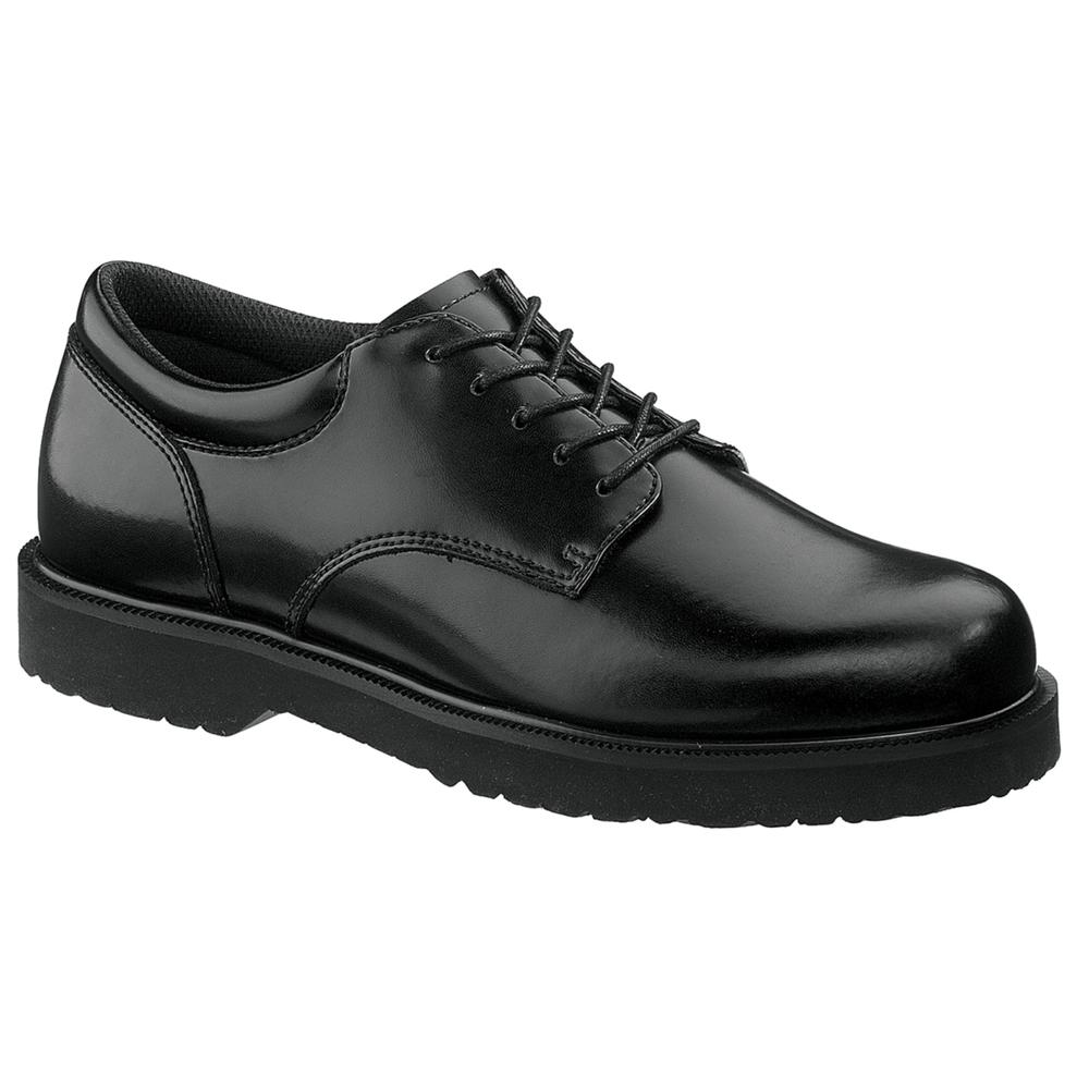 Bates Men's High Shine Duty Oxford Soft Toe Shoe E22233 Wide Available - Black