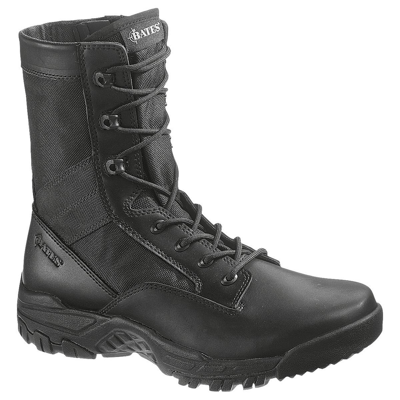 Bates Men's Zero Mass 8" Black Side Zip Tactical Work Boots - Wide Width Available