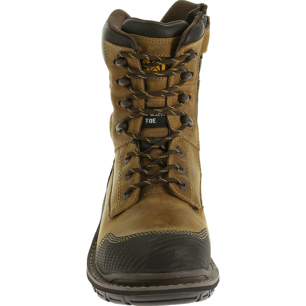 Cat Footwear Men's Fabricate 8" Waterproof Composite Toe Work Boot 90453 - Brown