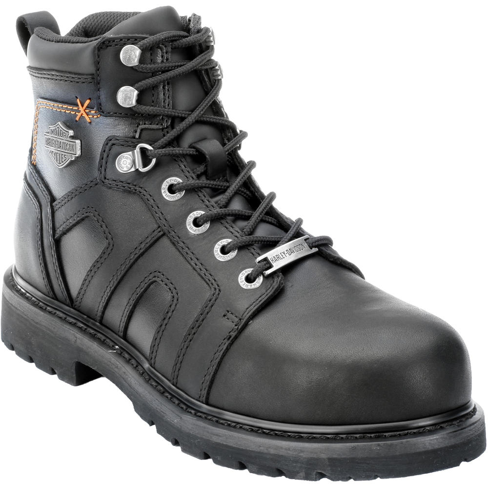 Harley-Davidson Men's Chad Steel Toe Leather EH Motorcycle Boot 93176 - Black