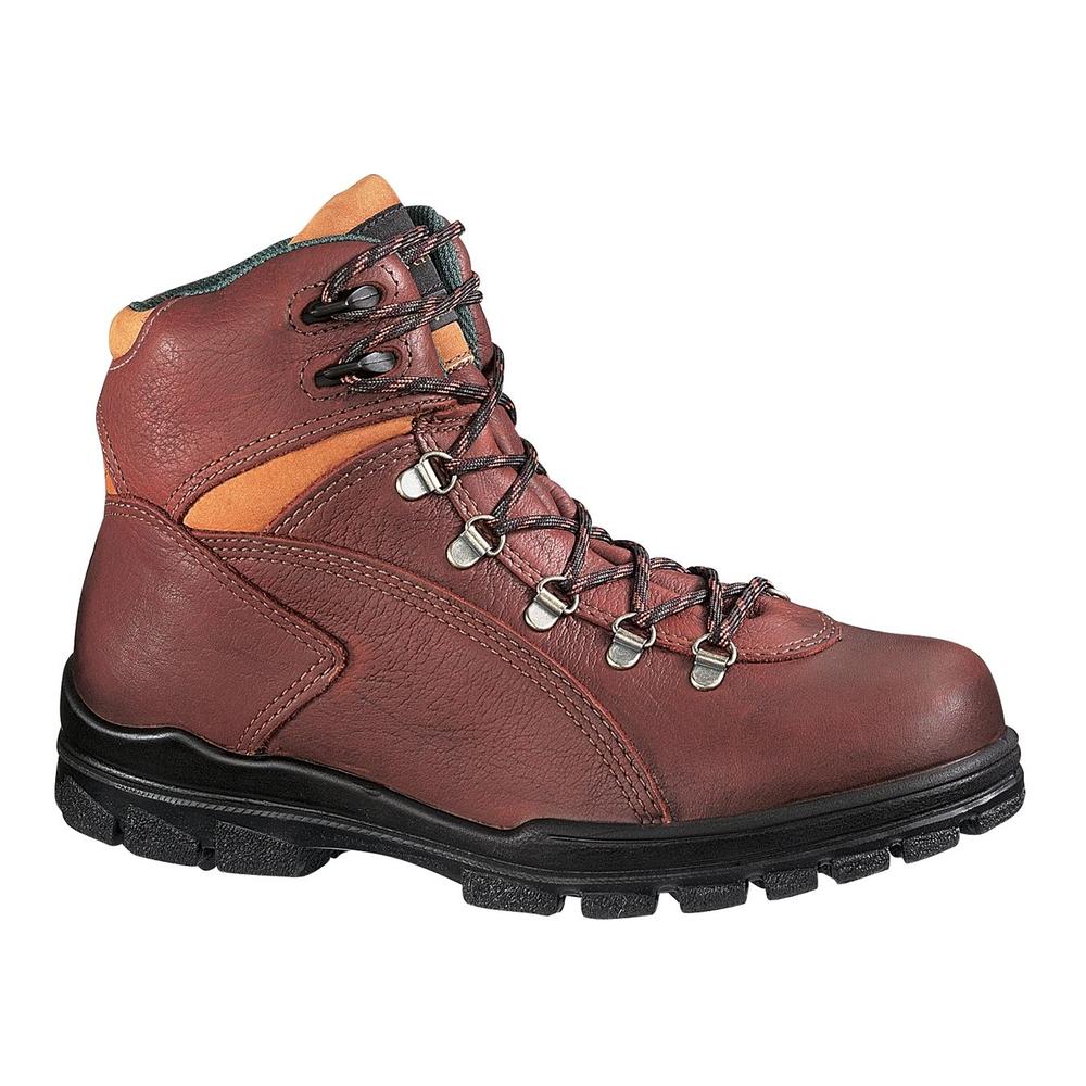 Wolverine Men's 6" Brown Leather Hiker Steel Toe Work Boot