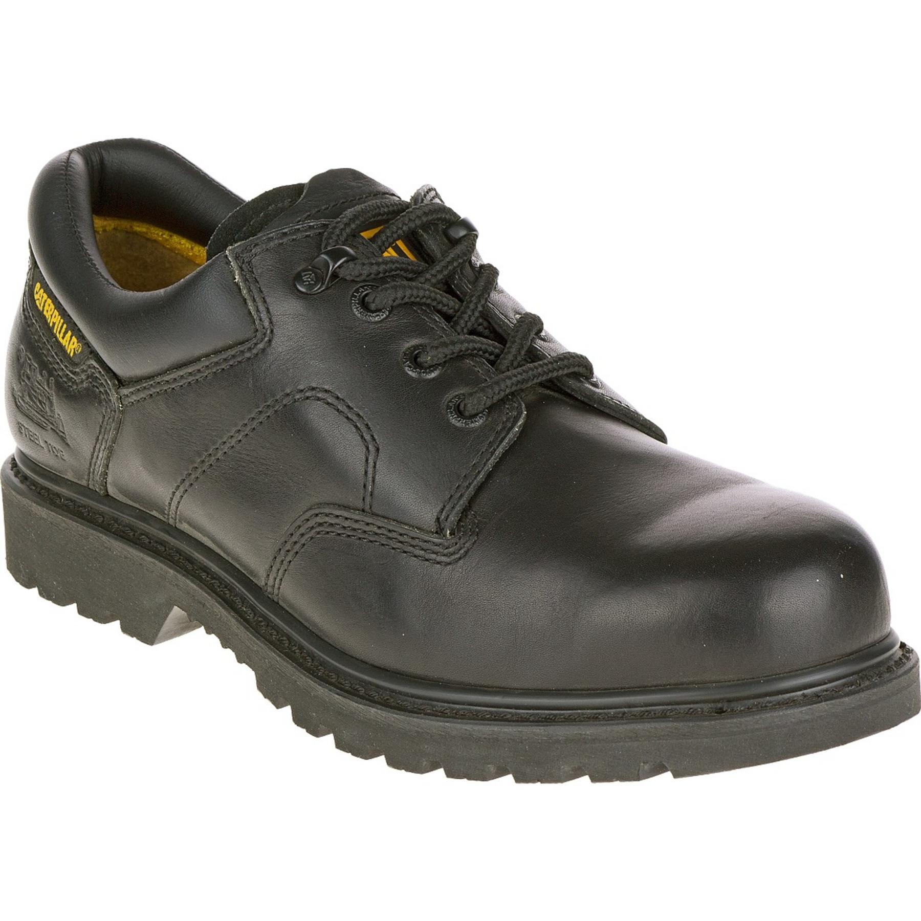 Cat Footwear Men's Ridgemont Steel-Toe Electrical Hazard Black Work Oxford P89703