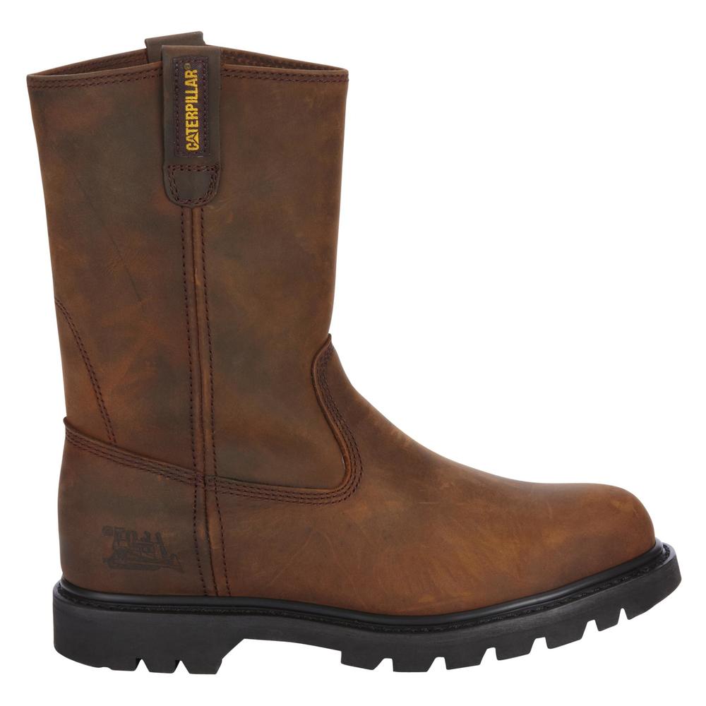 Cat Footwear Men's Revolver Brown Wellington Soft Toe Work Boot