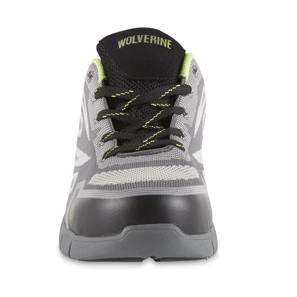 Wolverine Men's Jetstream II Gray/Black/Green Athletic Work Shoe