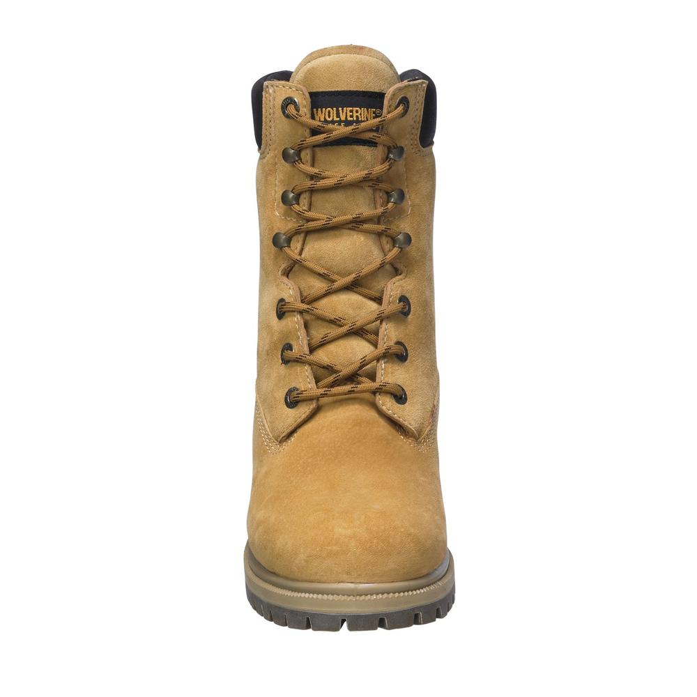 Wolverine Men's 8" Waterproof Insulated Soft Toe Work Boot W01195 - Wheat