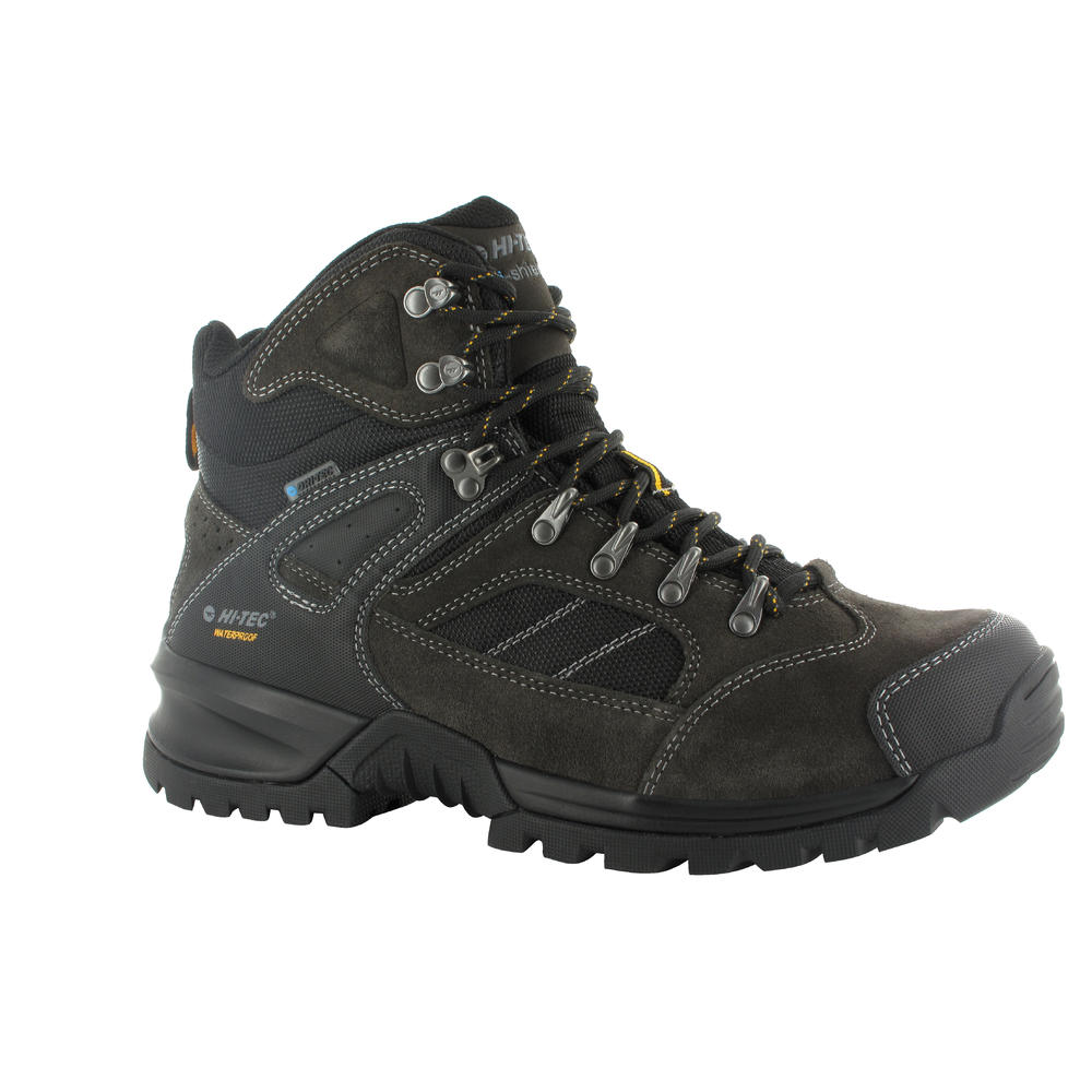Hi-Tec Men's Mount Diablo Waterproof Dark Charcoal/Black/Grey Hiking Boot