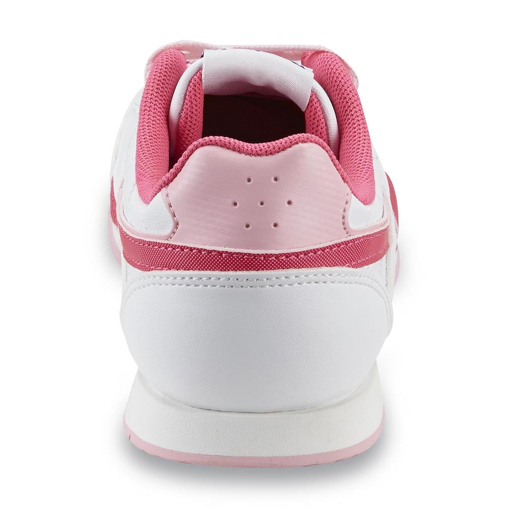 Reebok Girl's Royal Attack White/Pink Lace-Up Sneaker