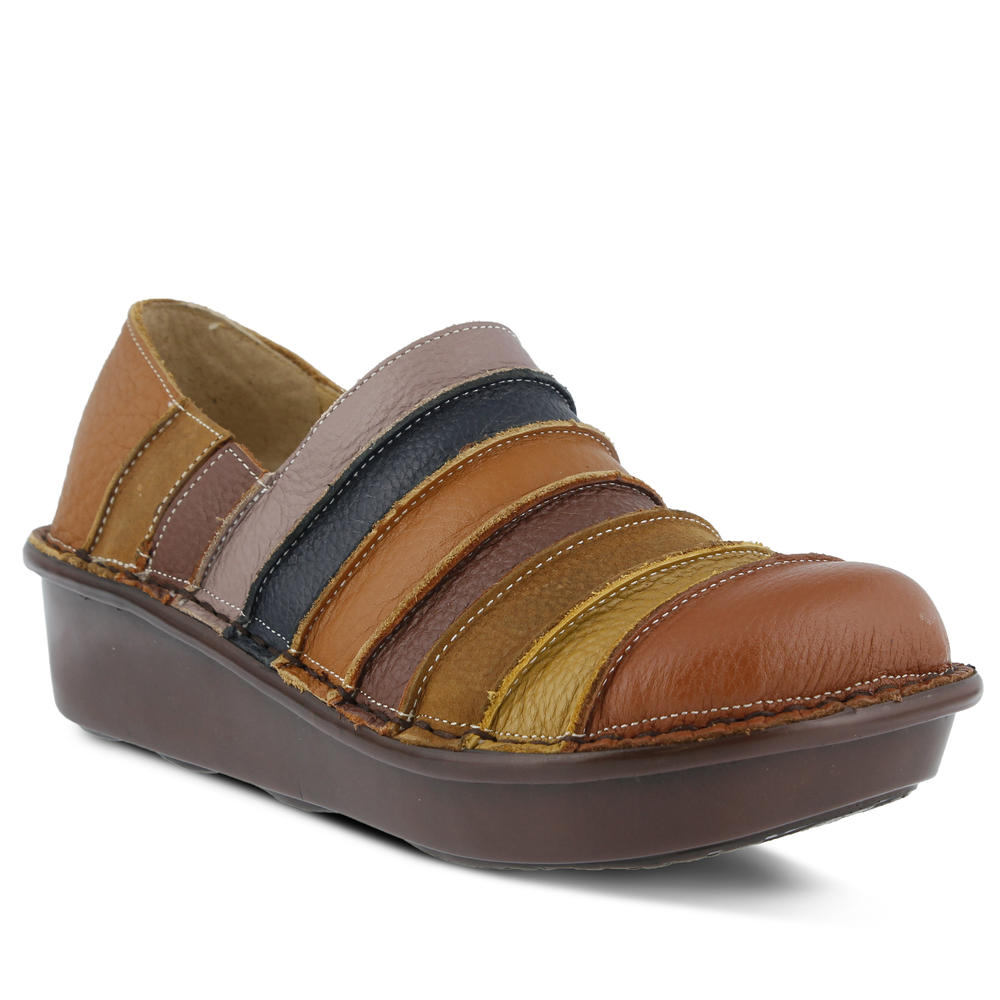 Spring Step Womens Firefly-Ca Slip-On Camel Leather