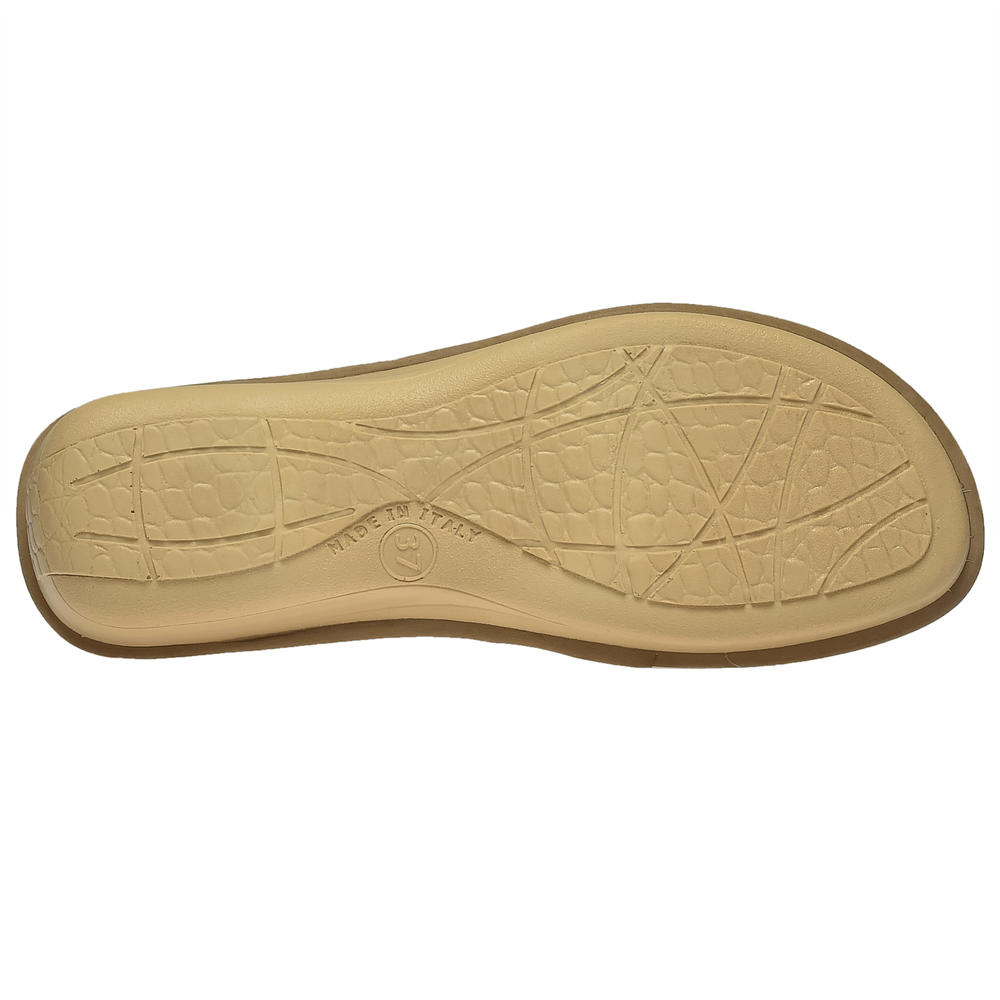 Flexus Women's Pascalle Beige Toe-Loop Sandal