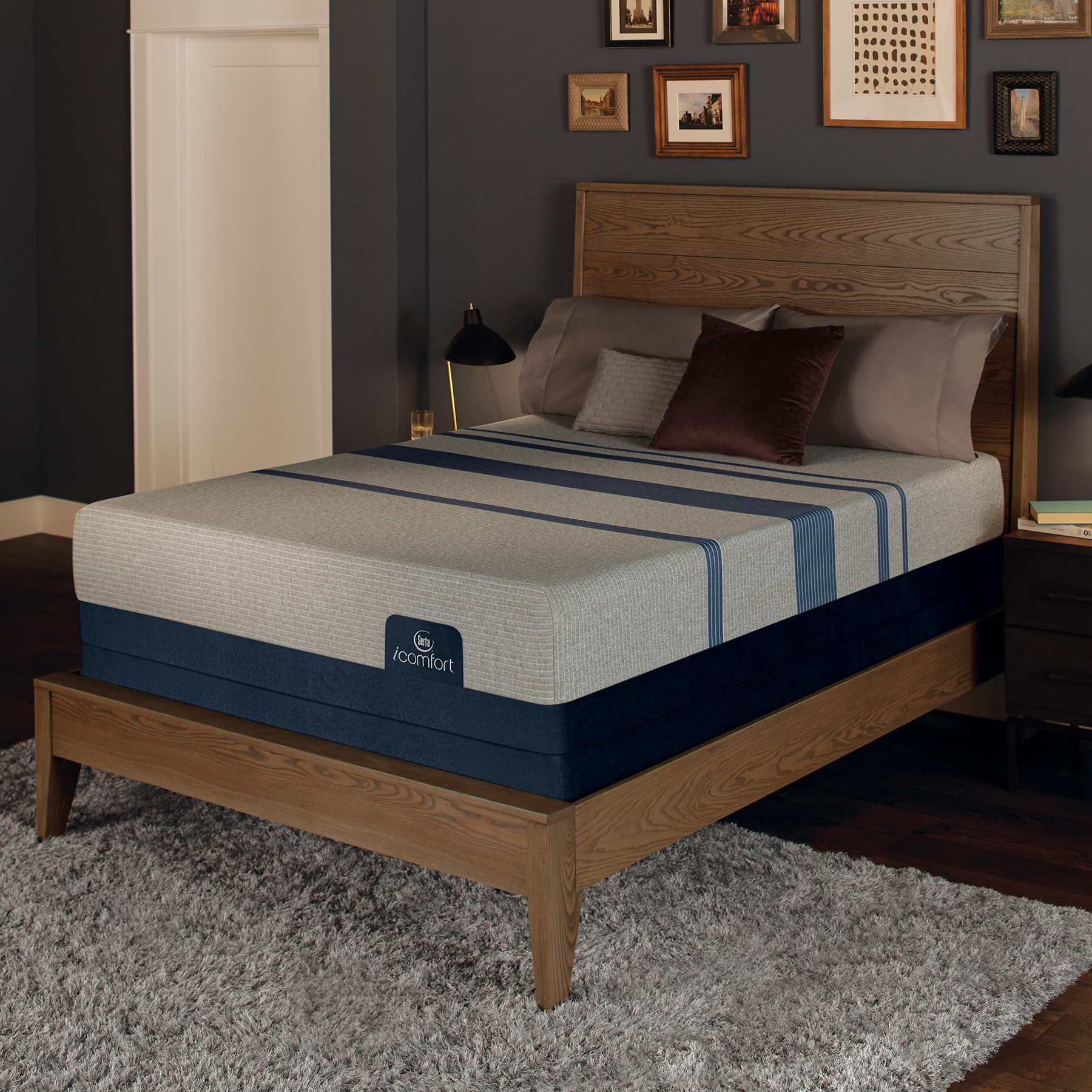 Serta Blue Max 1000 Cushion Firm Split Cal King Mattress ...
