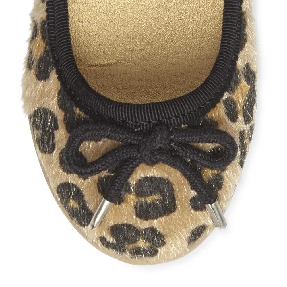 Carter's Toddler Girl's Kate Cheetah Faux Fur Ballet Shoe