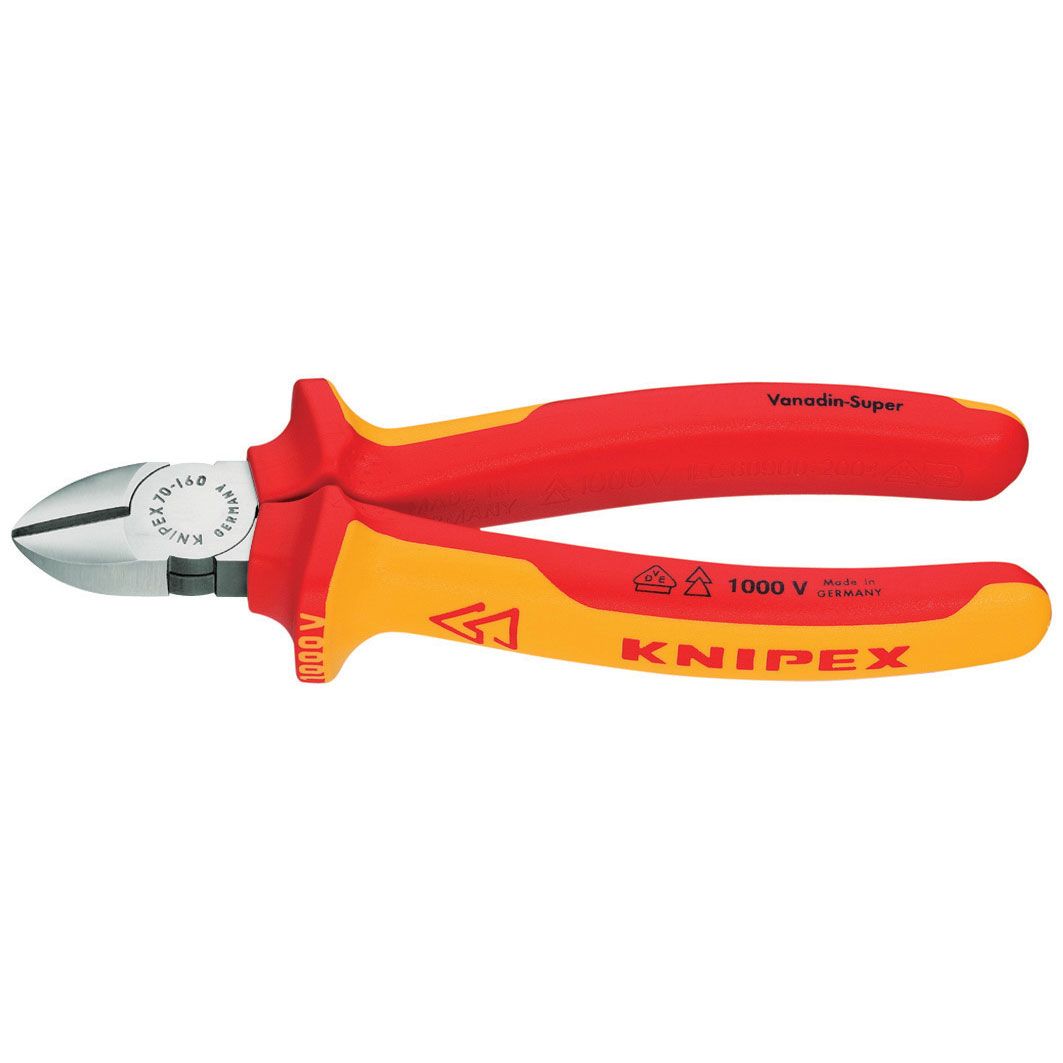 Knipex 1,000V Insulated Diagonal Cutters
