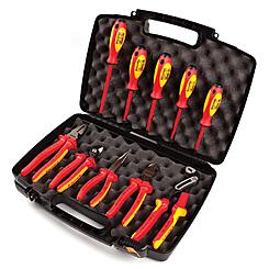 Knipex 9K 98 98 30 US Knipex Insulated Tool Set,Hard Case,10-Pc  9K 98 98 30 US