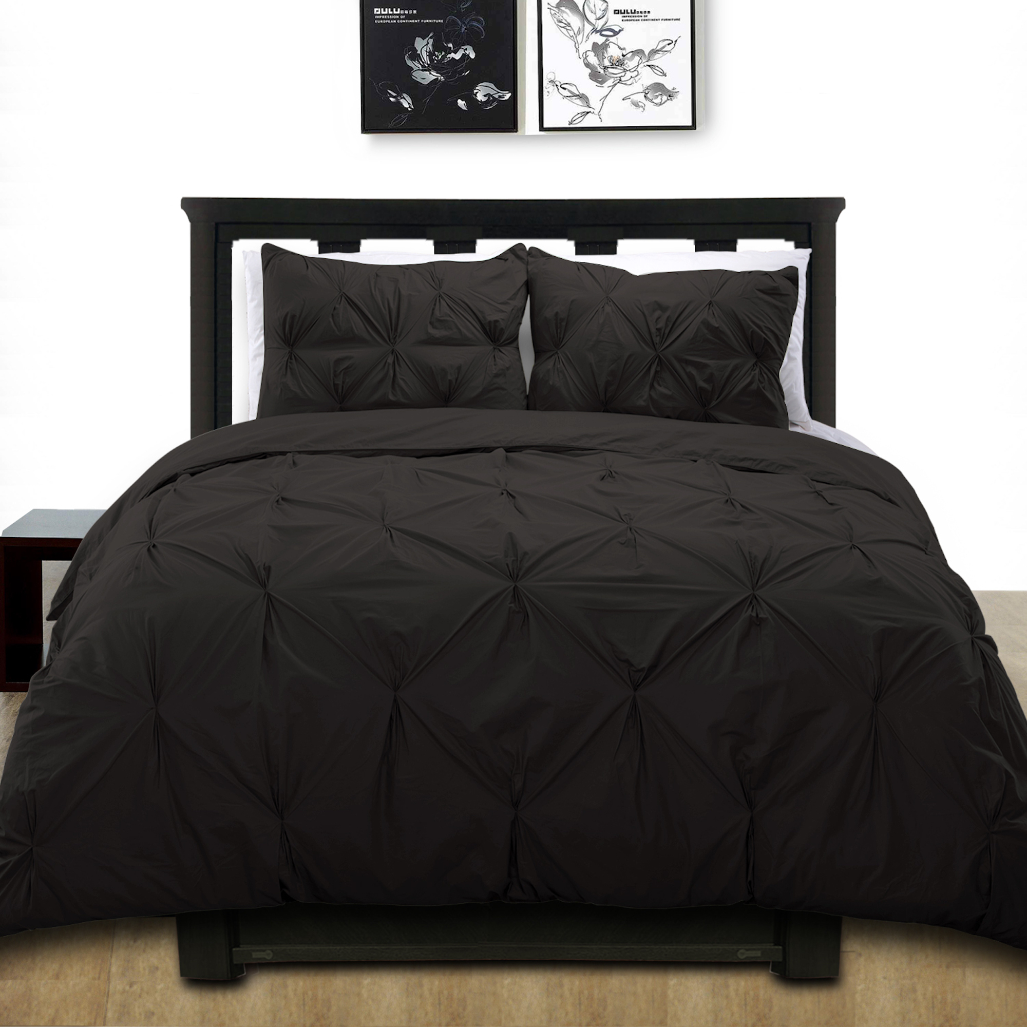 Cotton Basics Cottonesque 100 Cotton Pintuck Duvet Cover Mini Set