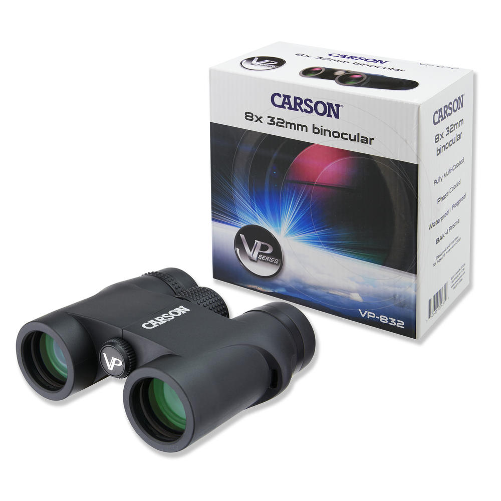 Carson VP Series Full Sized and Compact Waterproof and Fogproof Binoculars (VP-832)