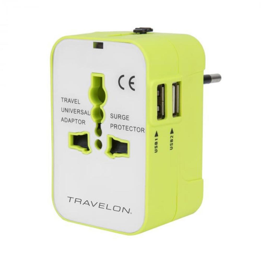 Travelon Worldwide Adapter with Dual USB Charger