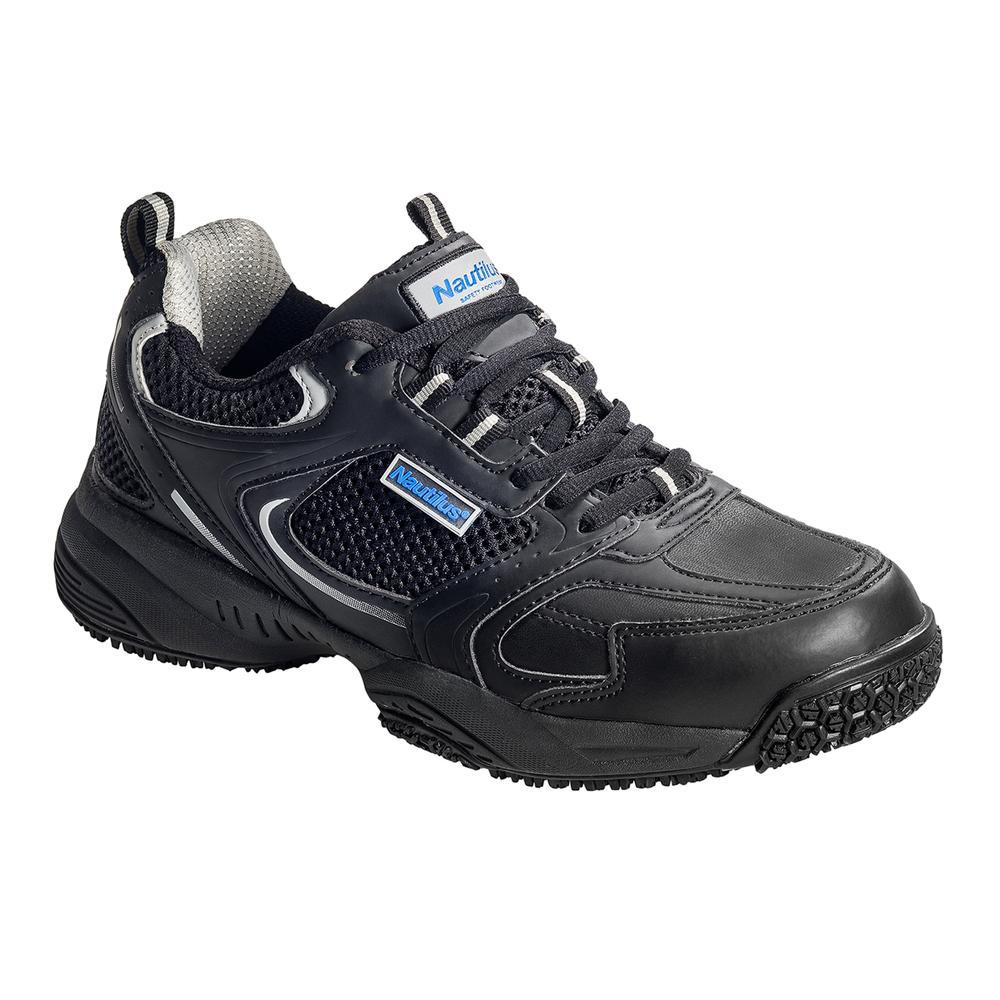 Nautilus Safety Footwear Men's N2111 Steel Toe Athletic Work Shoe Wide Width Available - Black
