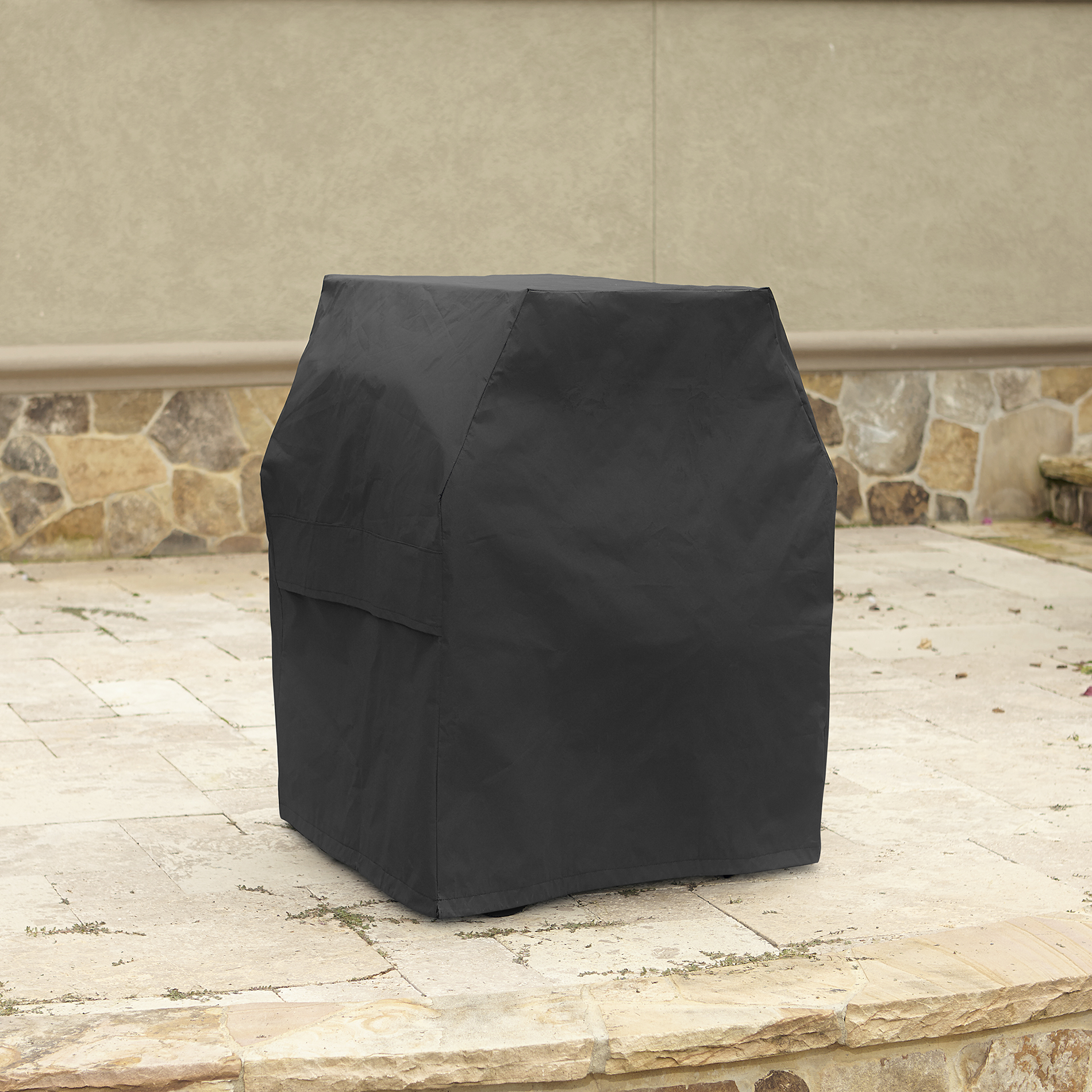 thumbnail image 2 of Universal Black BBQ Grill Cover – Fits 50-57 Inch Standard Sized Grills, Water Resistant Polyester 2 of 5