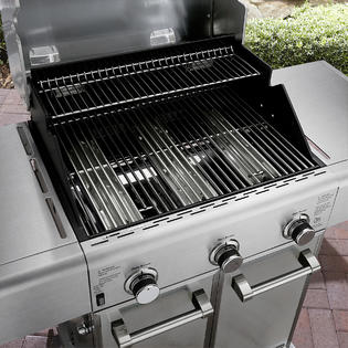 Kenmore Elite 3 Burner Dual Fuel Gas Grill With Individual Electronic Ignition System