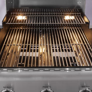 Kenmore Elite 3 Burner Dual Fuel Gas Grill With Individual Electronic Ignition System