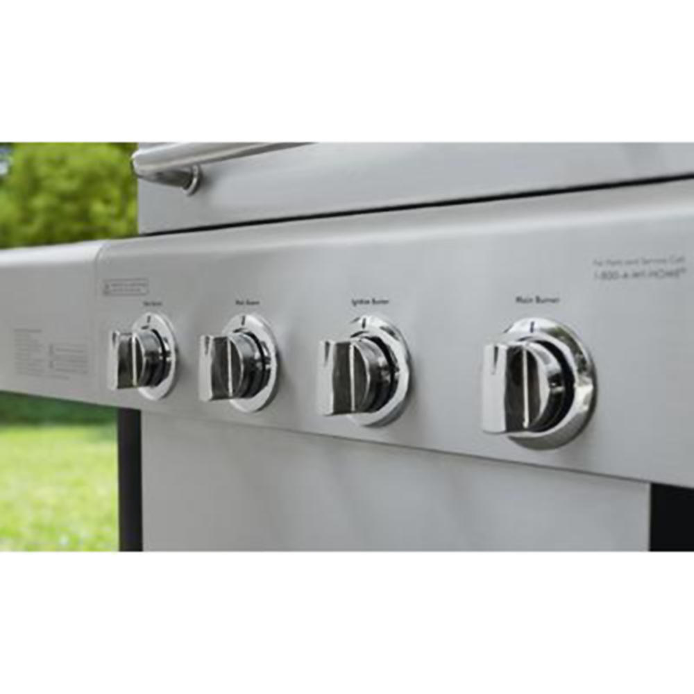 Kenmore 4Burner LP Gas Grill with Side Burner Black/Stainless Steel