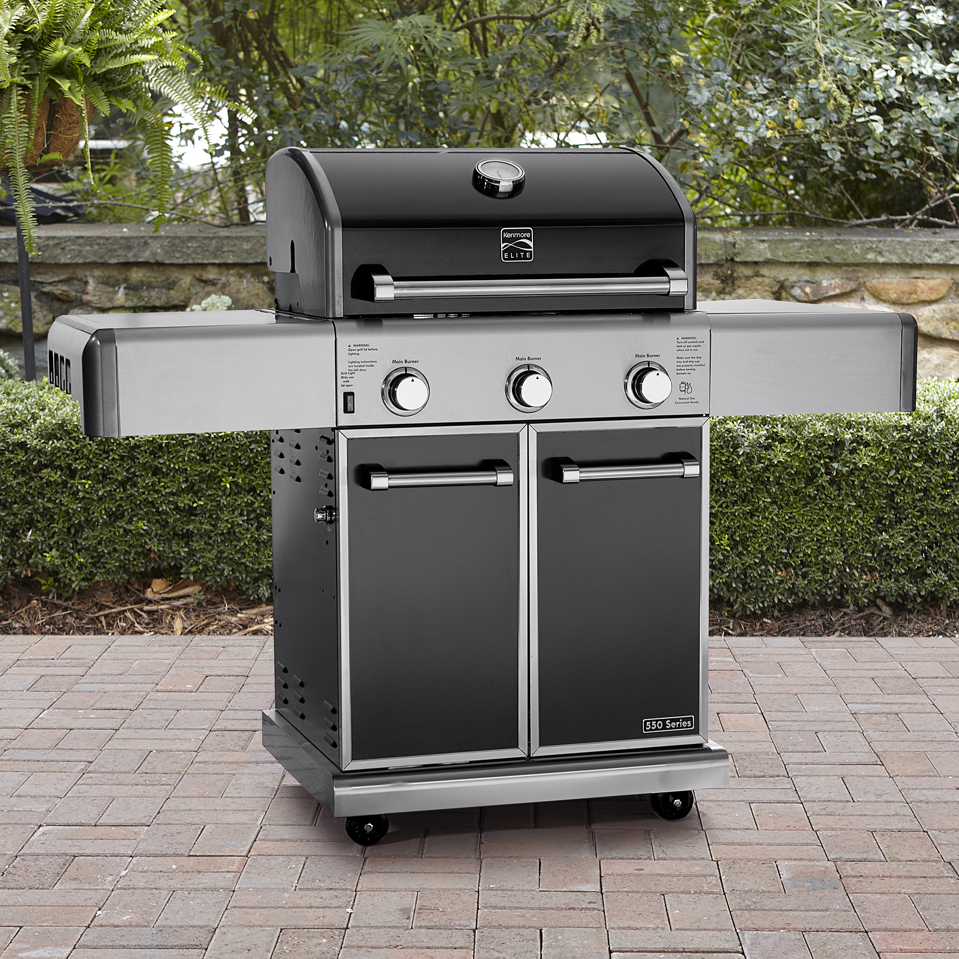 Kenmore Elite 3-Burner Gas Grill with Warming Rack | Shop ...