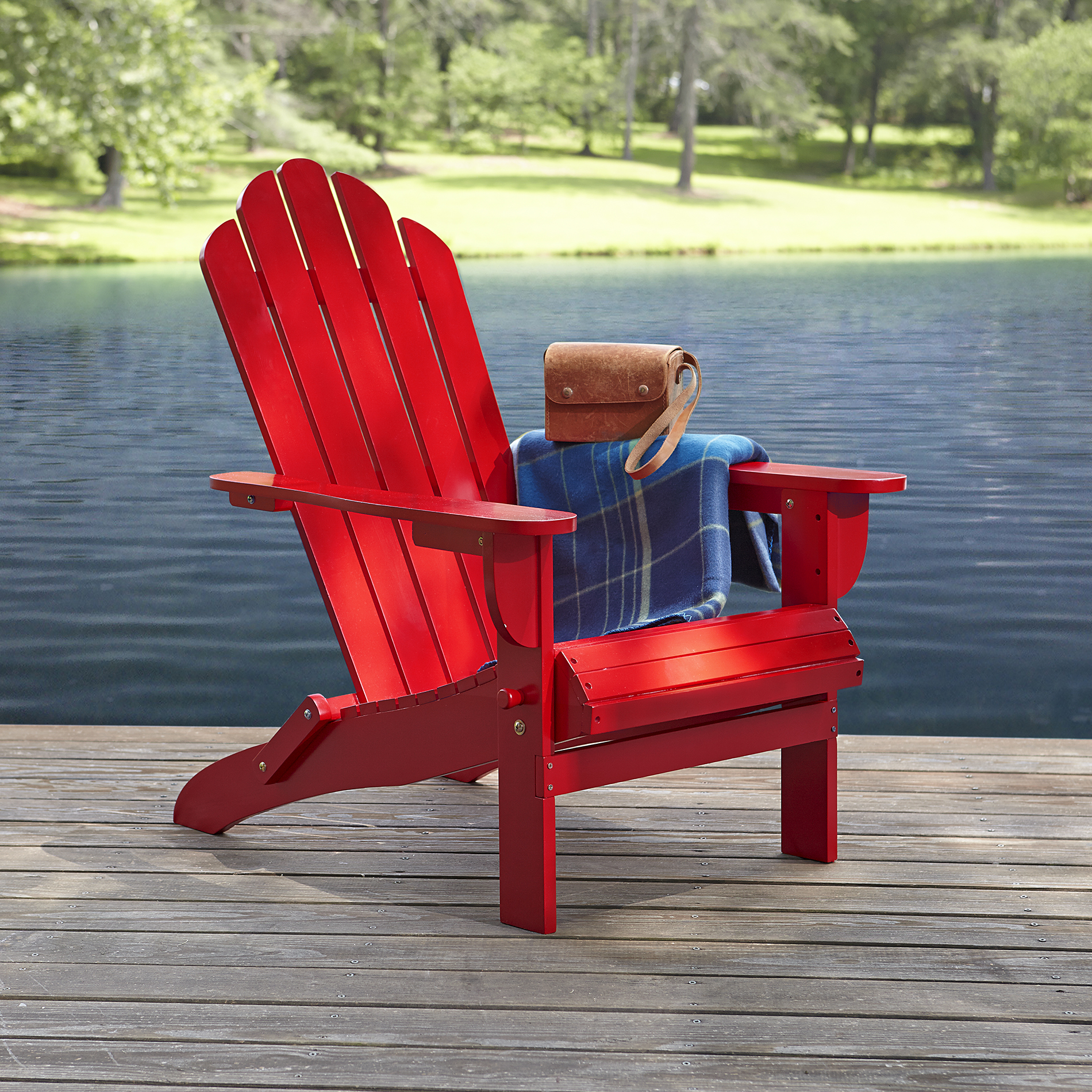 Garden Oasis Adirondack Chair Red