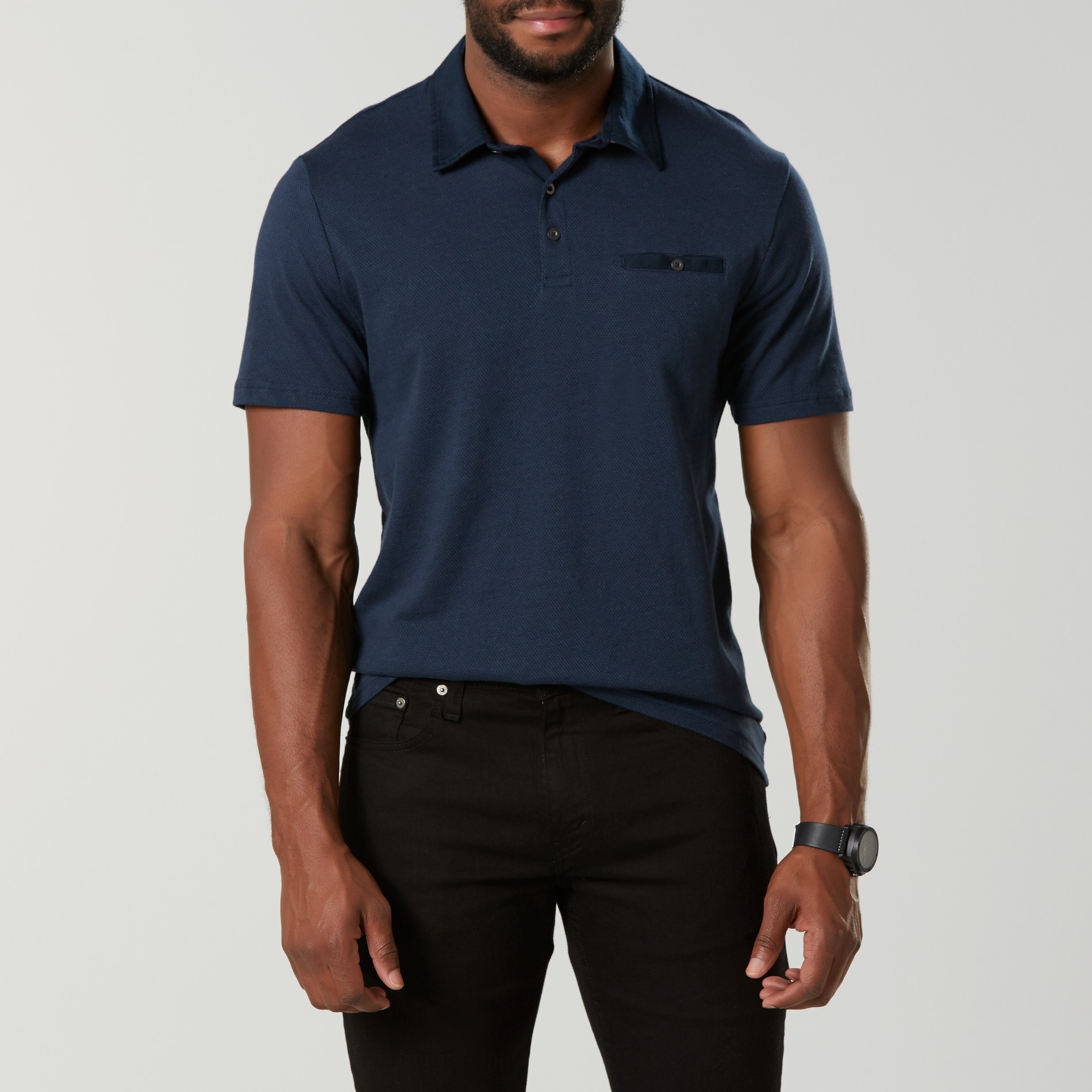 Structure slim fit polo clearance